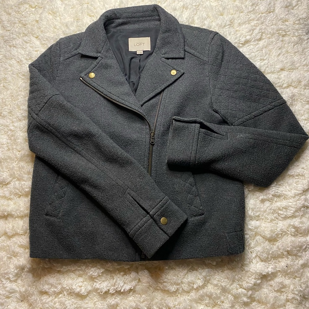 ‼️ANN TAYLOR LOFT QUILTED MOTO STYLE JACKET‼️ SIZE XS